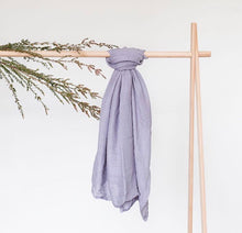 Load image into Gallery viewer, Lilac Grey Bamboo Swaddle