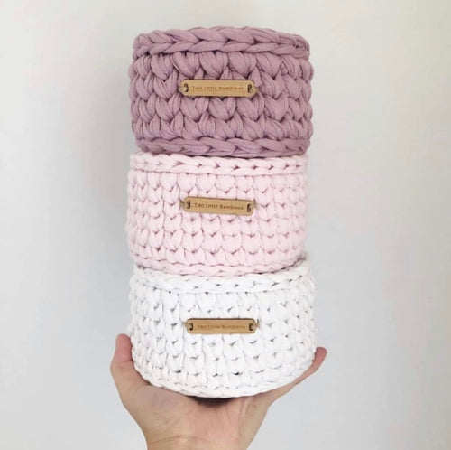 Two Little Bambino’s Small Crochet Baskets